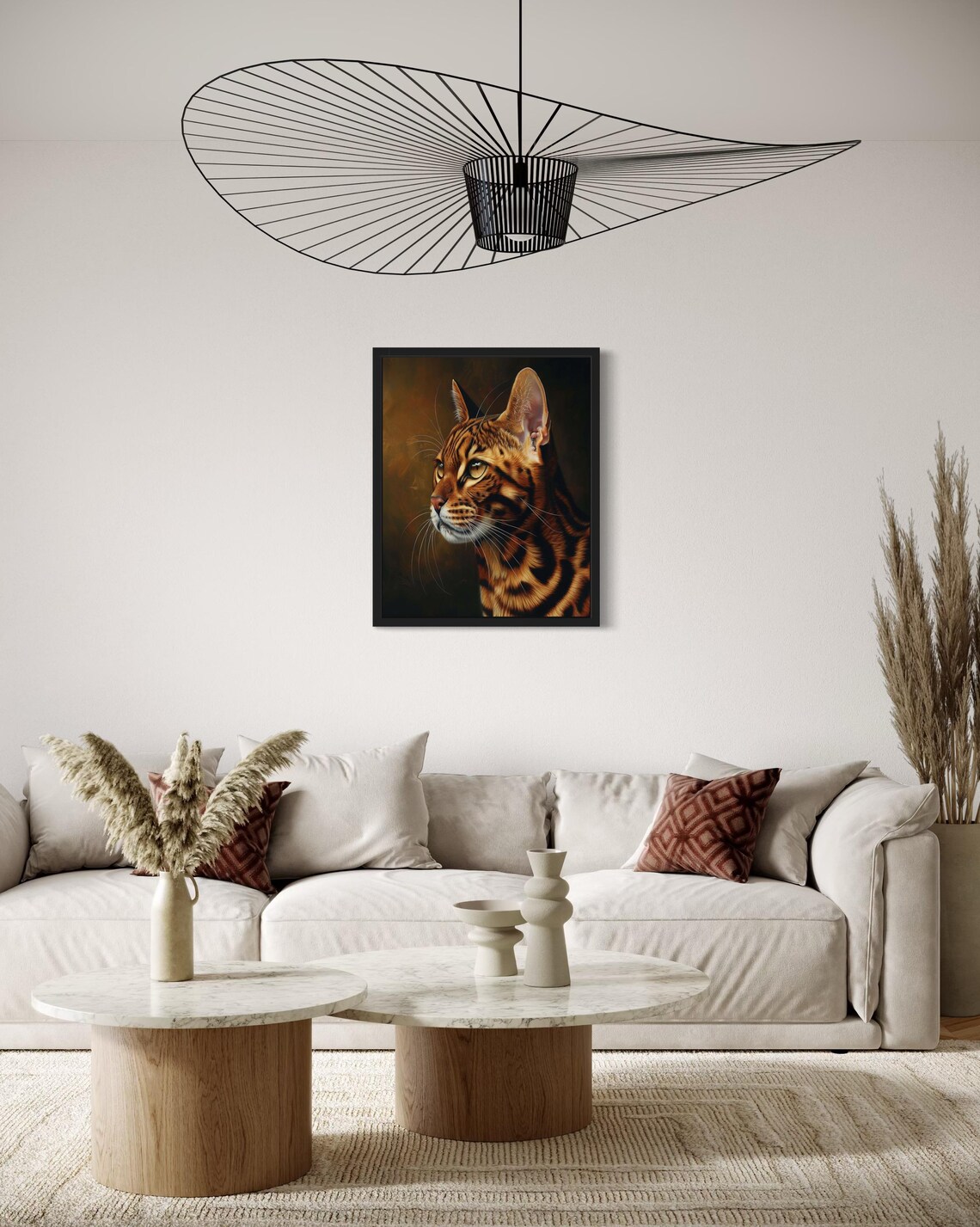 Bengal Cat Poster Print, Original Paint Artwork - Image 2