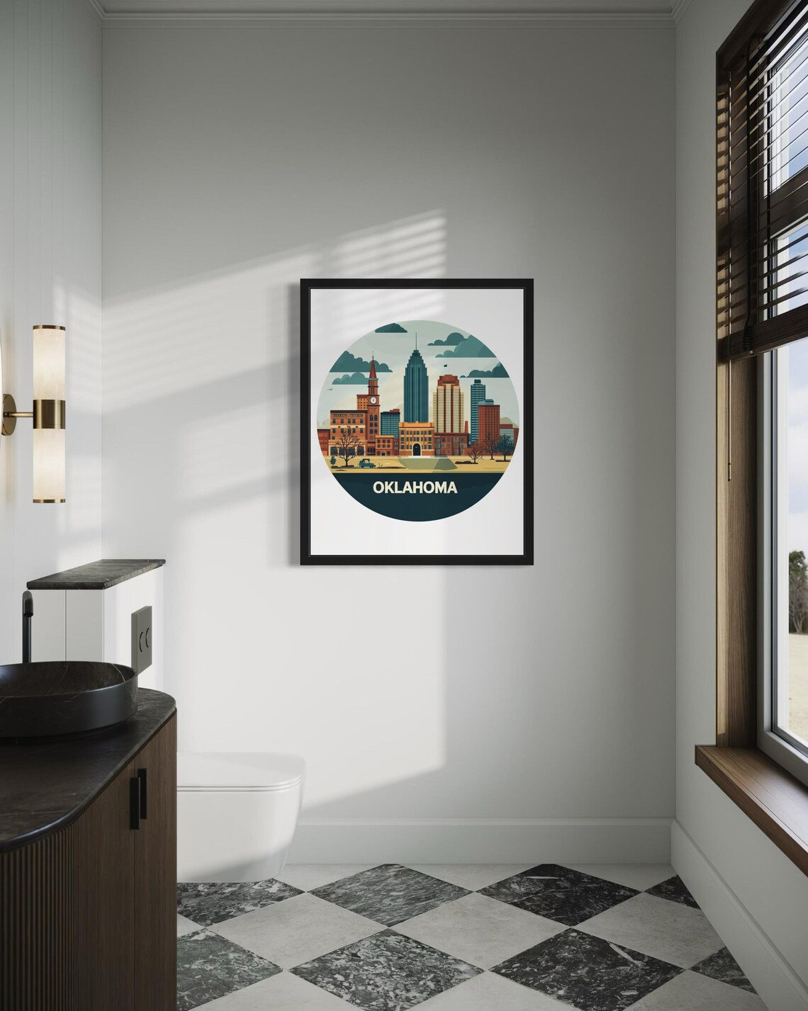 Oklahoma States Scenery, Landscape Art Print - Image 4