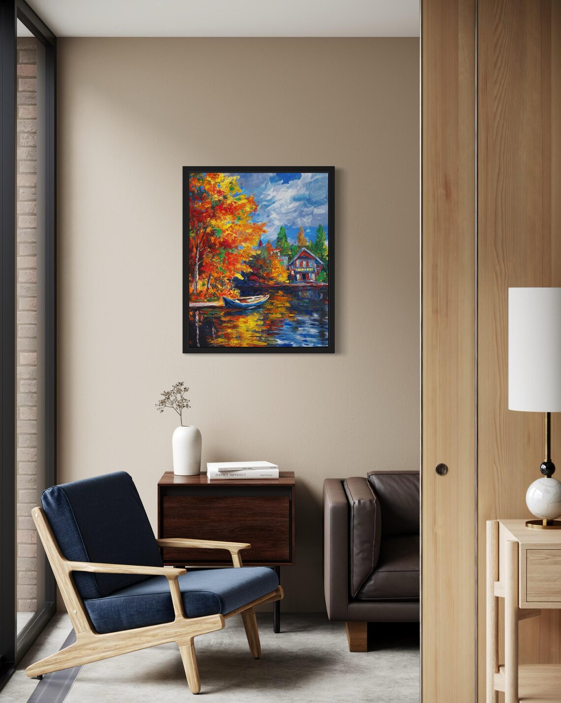 Canada Countries Monet Art Print, Original Paint - Image 2
