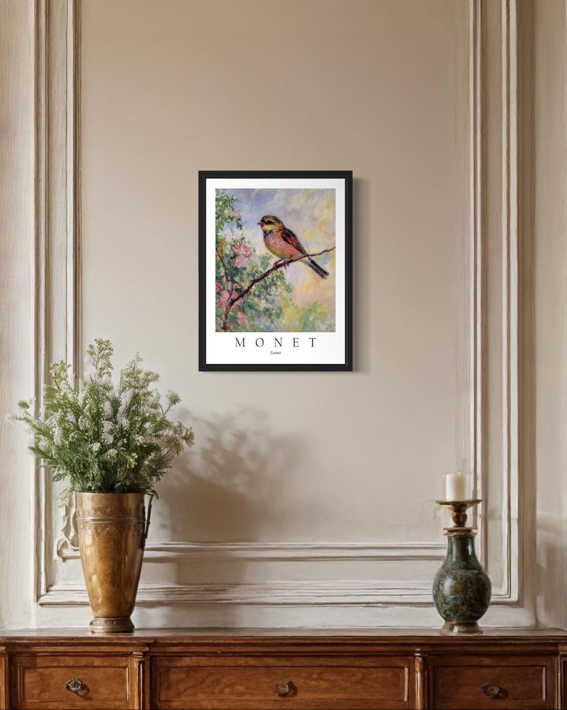 Linnet Bird, Monet Art Print - Image 2