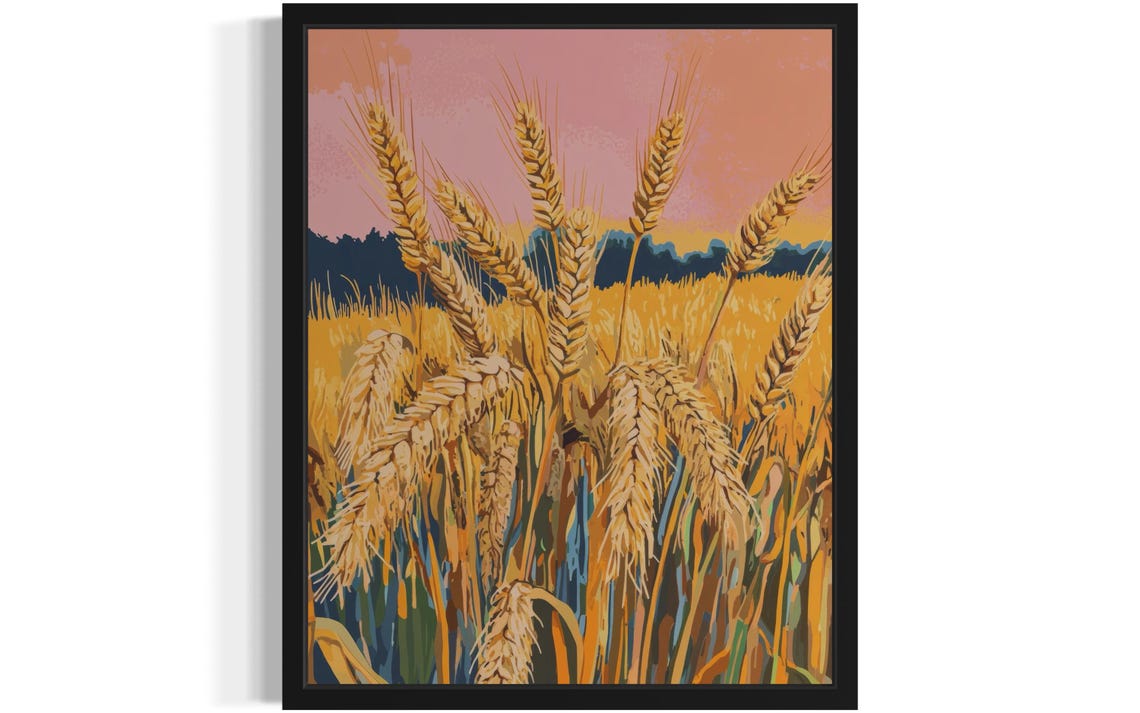 Wheat Sheaves Arm Pop Art Poster