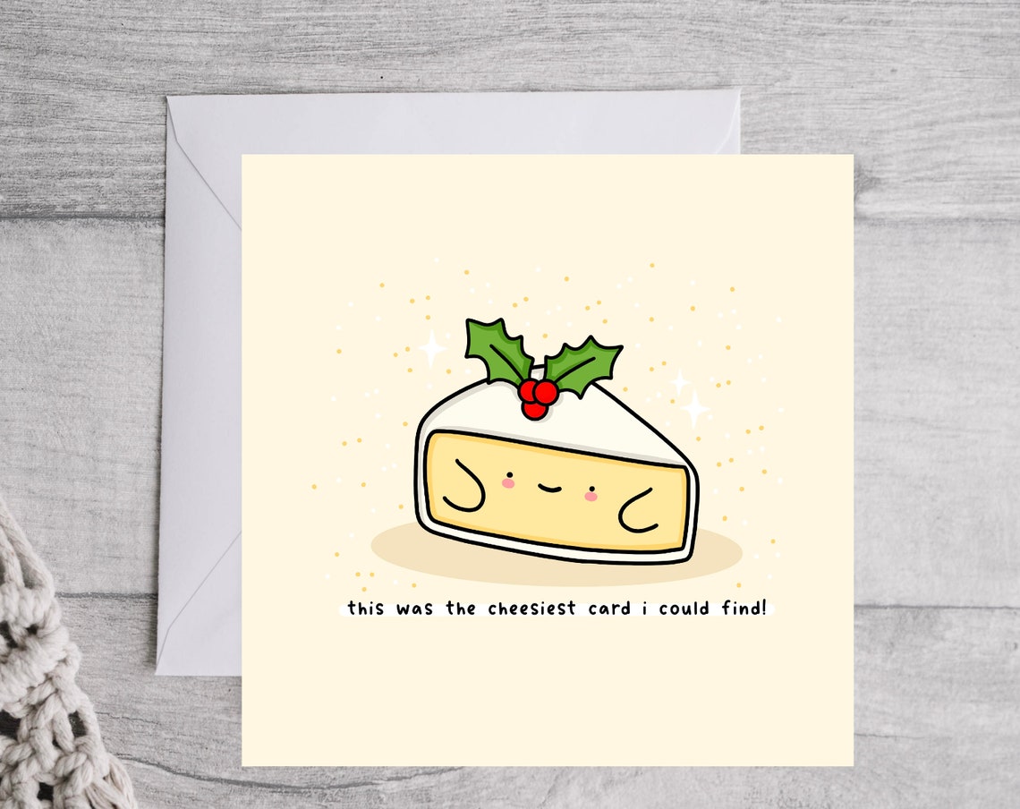 The Cheesiest Card I Could Find Funny Cheese Pun Card Poster - Image 3