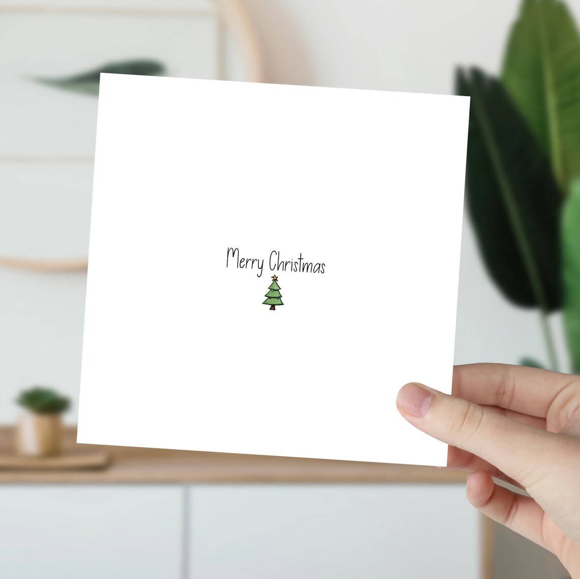 Merry Christmas Card, Simple Christmas Tree - Image 5