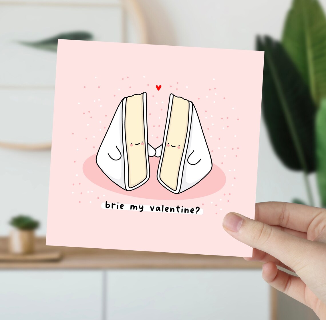 Brie Cheese Wedges Brie My Valentine Romantic Cheese Pun Wall Art - Image 6