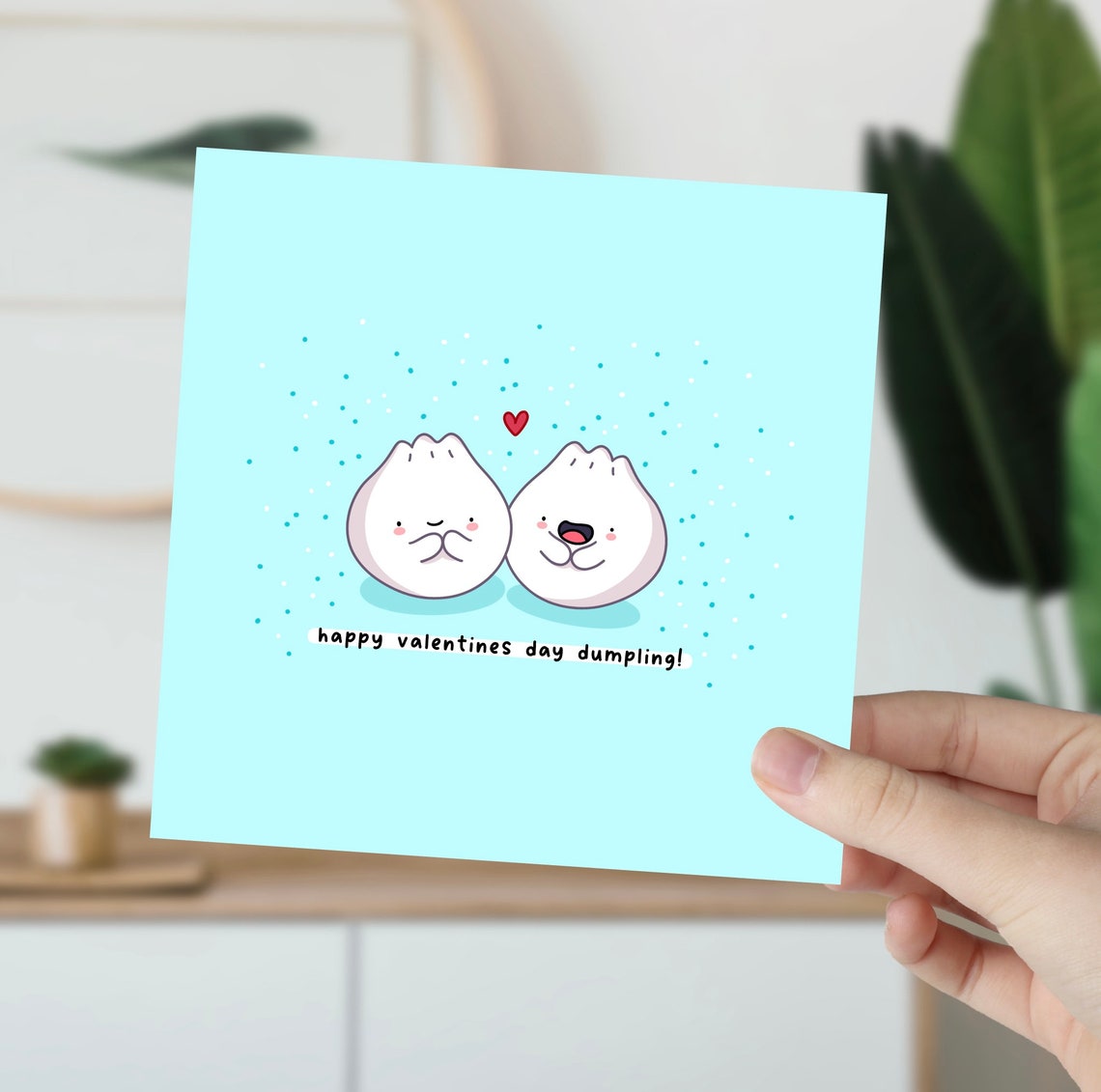 Happy Dumpling Duo Happy Valentines Day Dumpling Pun Wall Art - Image 6