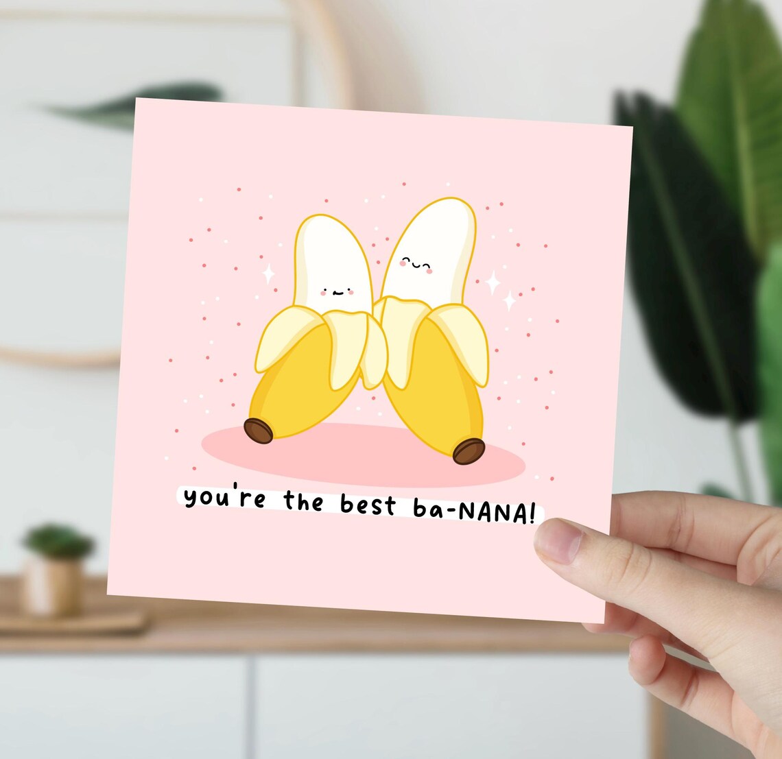 Kawaii Banana Pun Poster with Youre the Best Ba Nana Fruit Text - Image 5
