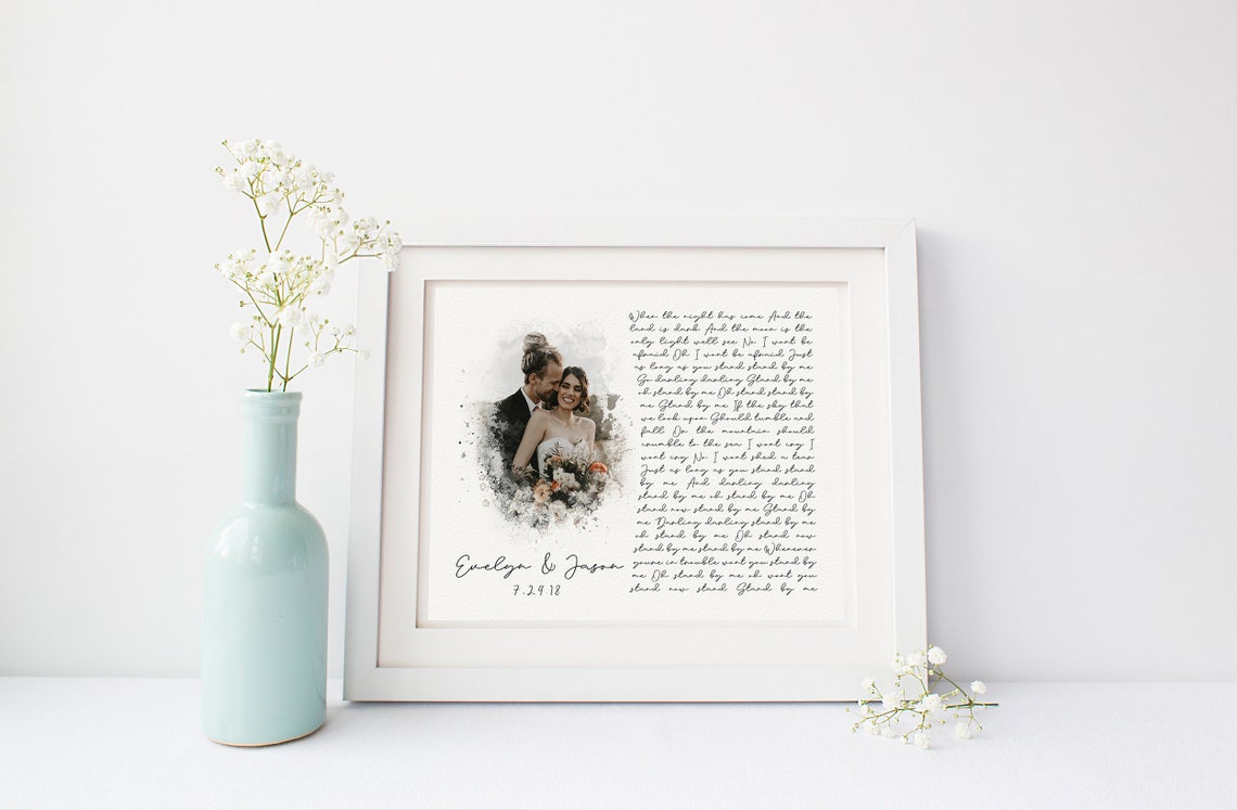 Dance Me to the End of Love by Leonard Cohen Wedding Photo Wall Art - Image 5