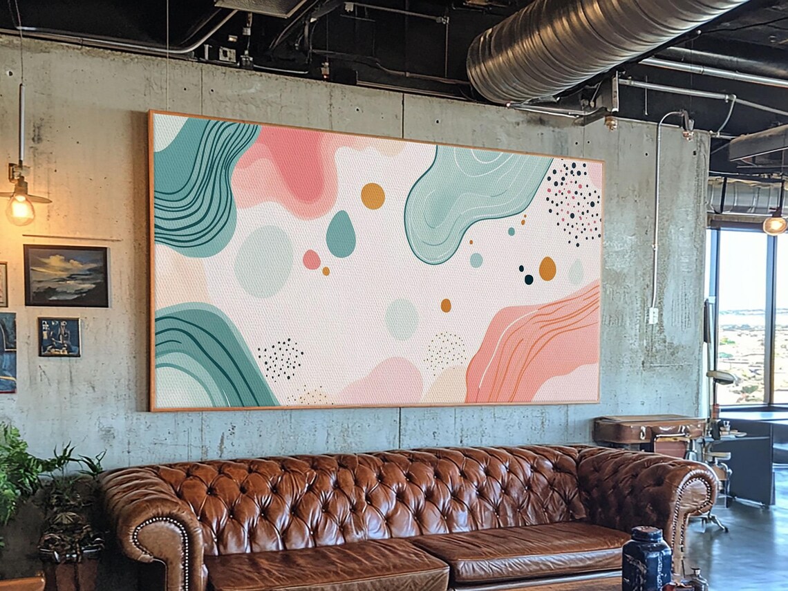 Abstract Retro Style 90s Inspired Modern Art - Image 5