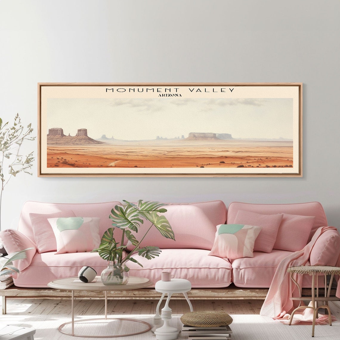 Monument Valley Arizona Red Sandstone Buttes Desert Panoramic Poster