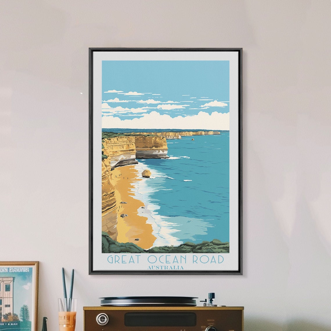 Great Ocean Road Australia Limestone Cliffs Beach Ocean View Poster - Image 3