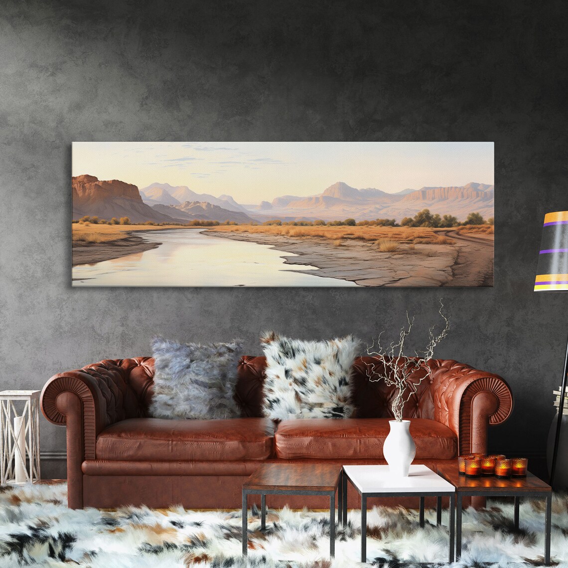 Utah Desert Watercolor Landscape, Boho Minimalist Art Print - Image 3