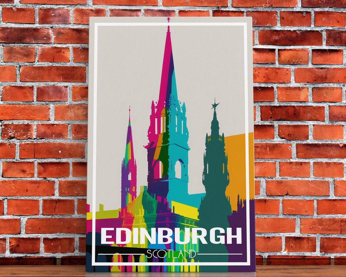 Edinburgh Travel Poster Europe Wall Art Scotland Art Print Travel Wall Print Travel Poster Travel Wall Art Wall Print - Image 5