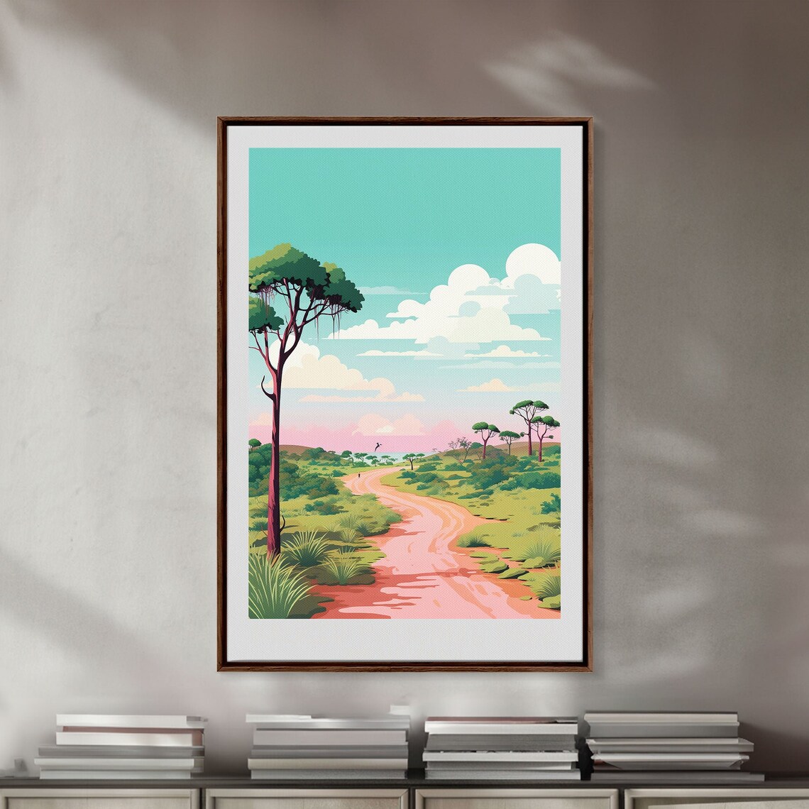 Kruger National Park South Africa Bushveld Safari Road View Poster