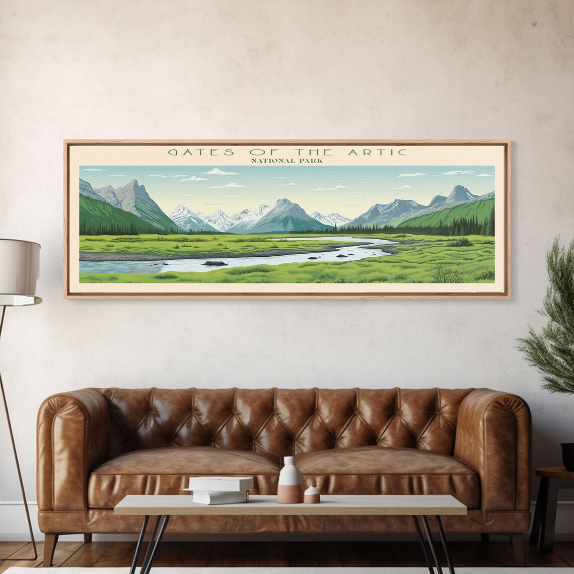 Gates Of The Arctic National Park Valley River Scenic Travel Poster