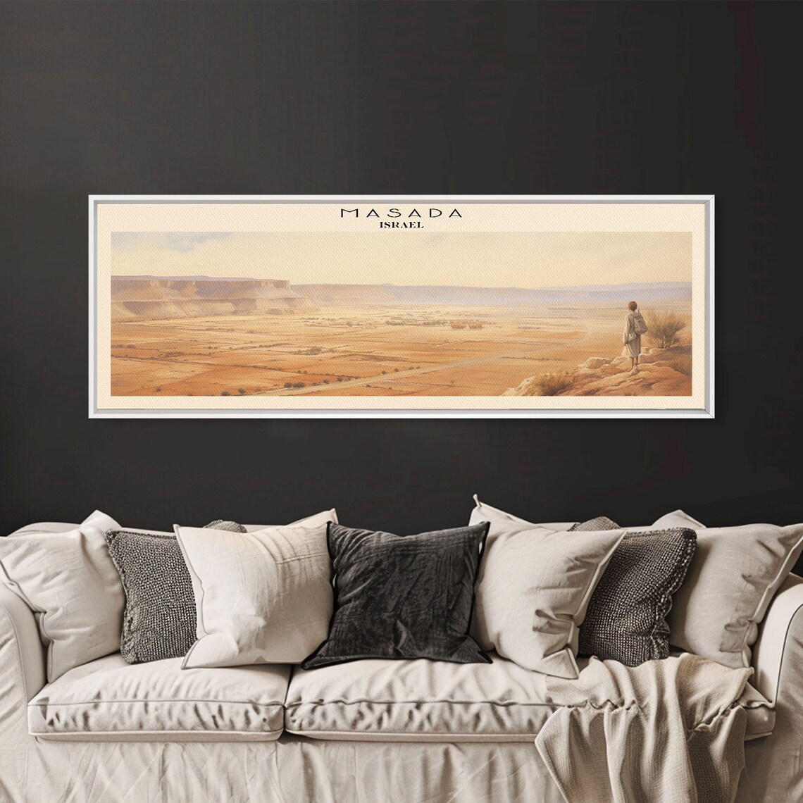 Masada Retro Travel Poster, Vintage Israel Decor - Image 4