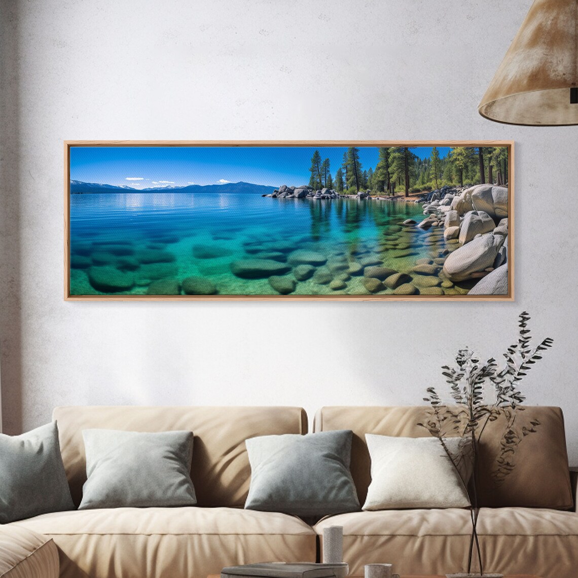 Lake Tahoe California Panoramic Travel Poster - Image 3