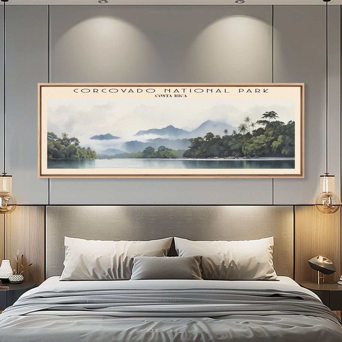 Corcovado National Park Costa Rica Rainforest Coast Panoramic Travel Poster - Image 5