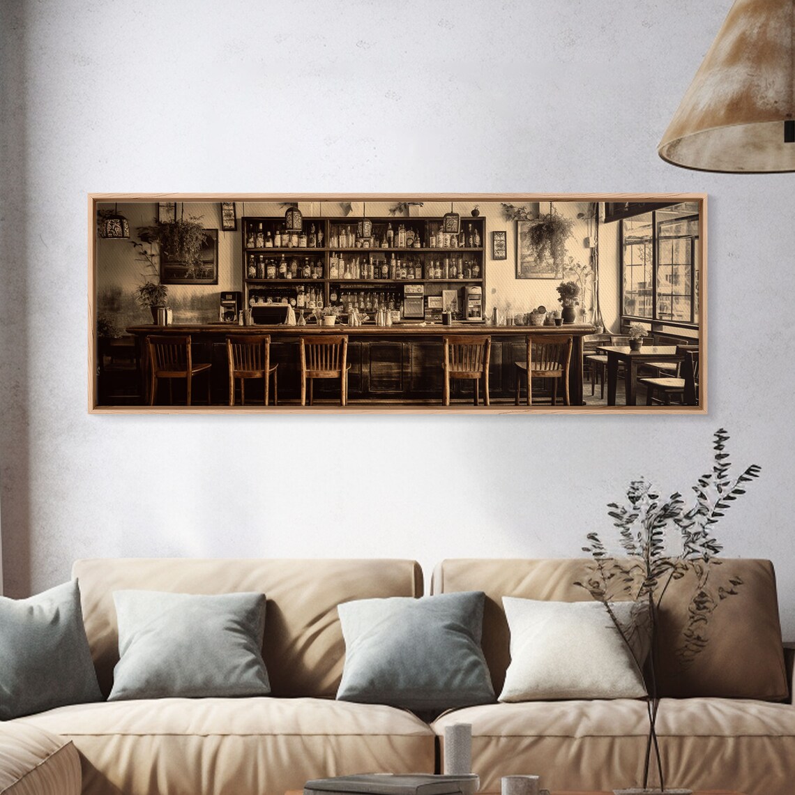 Old Timey Western Bar Sepia Art Print, Kitchen Wall Art - Image 4