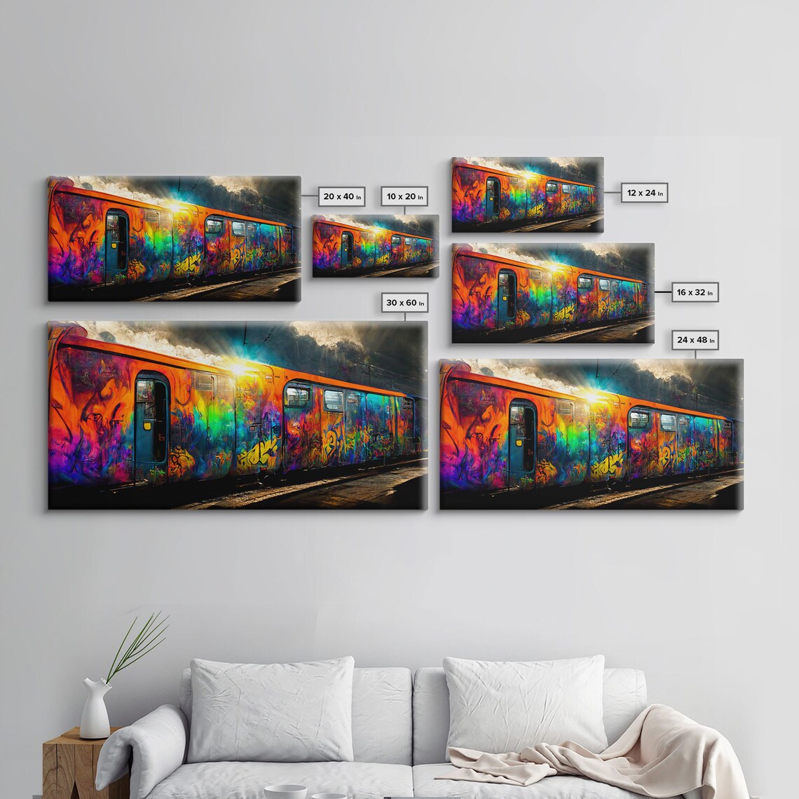 Train Car Graffiti Art Print, Urban Rail Decor - Image 2