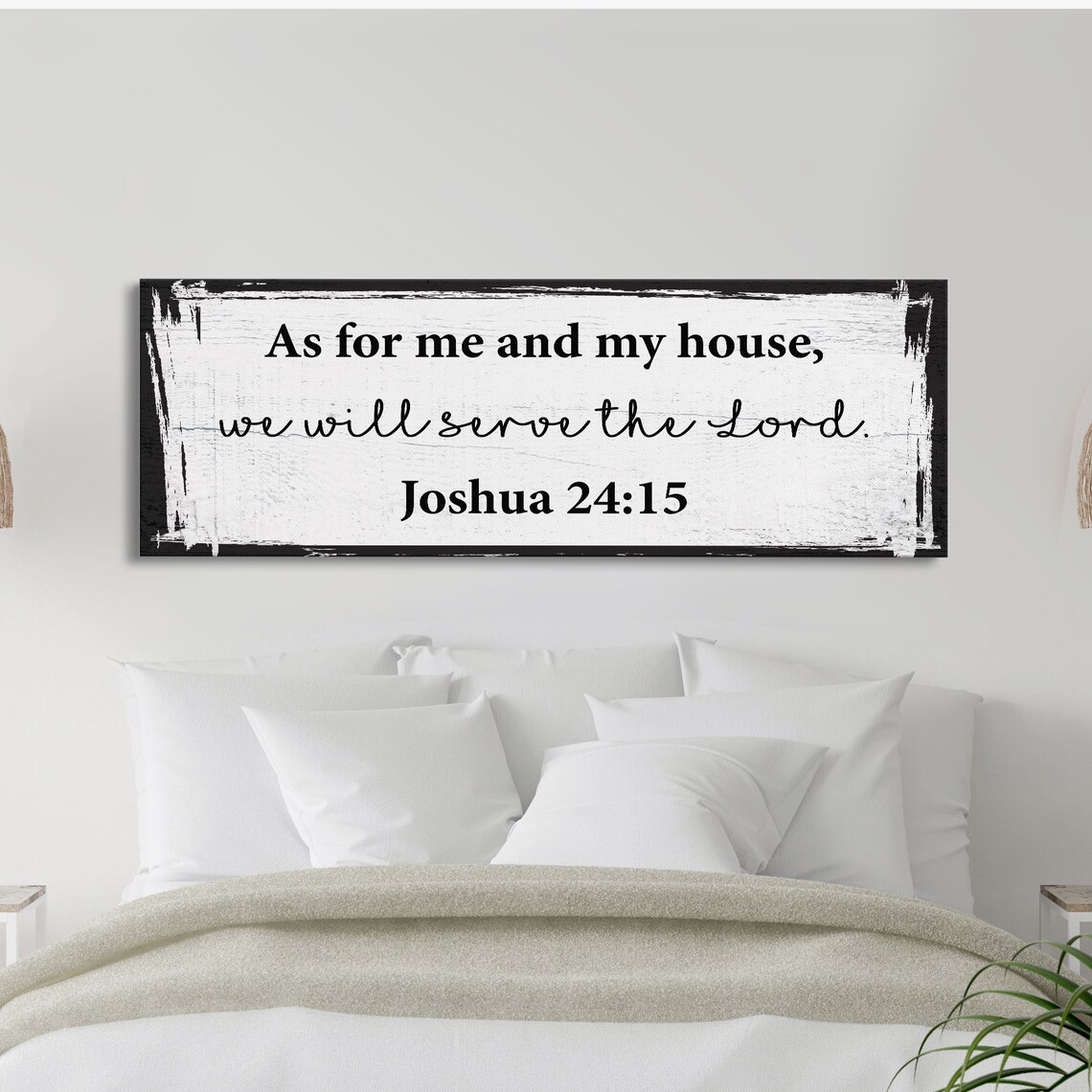 As For Me And My House, Joshua 24:15 Art Print - Image 3