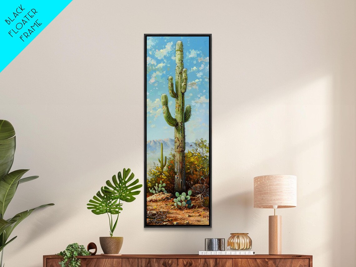 Saguaro Cactus Desert Landscape Southwest Botanical Nature Art Poster - Image 4