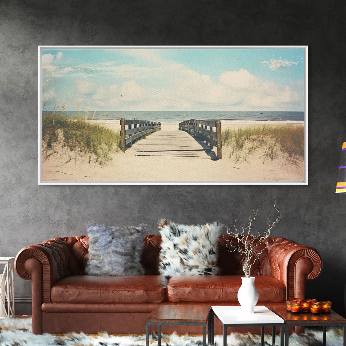 South Florida Boardwalk Art Print, Florida Beaches