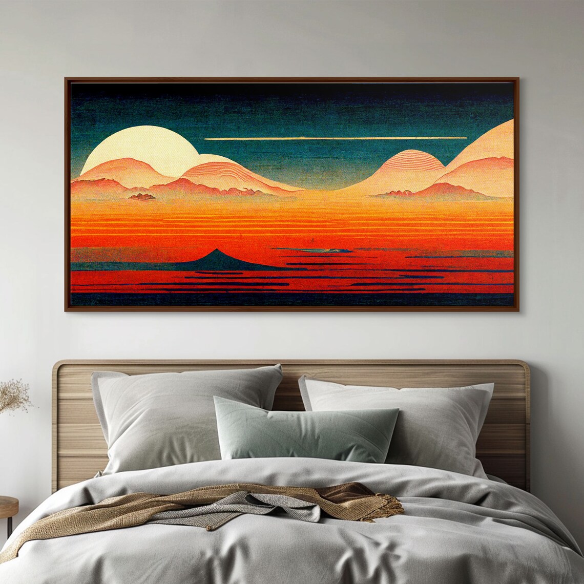 Art Deco Sunset Desert Dunes Art Print - Image 6