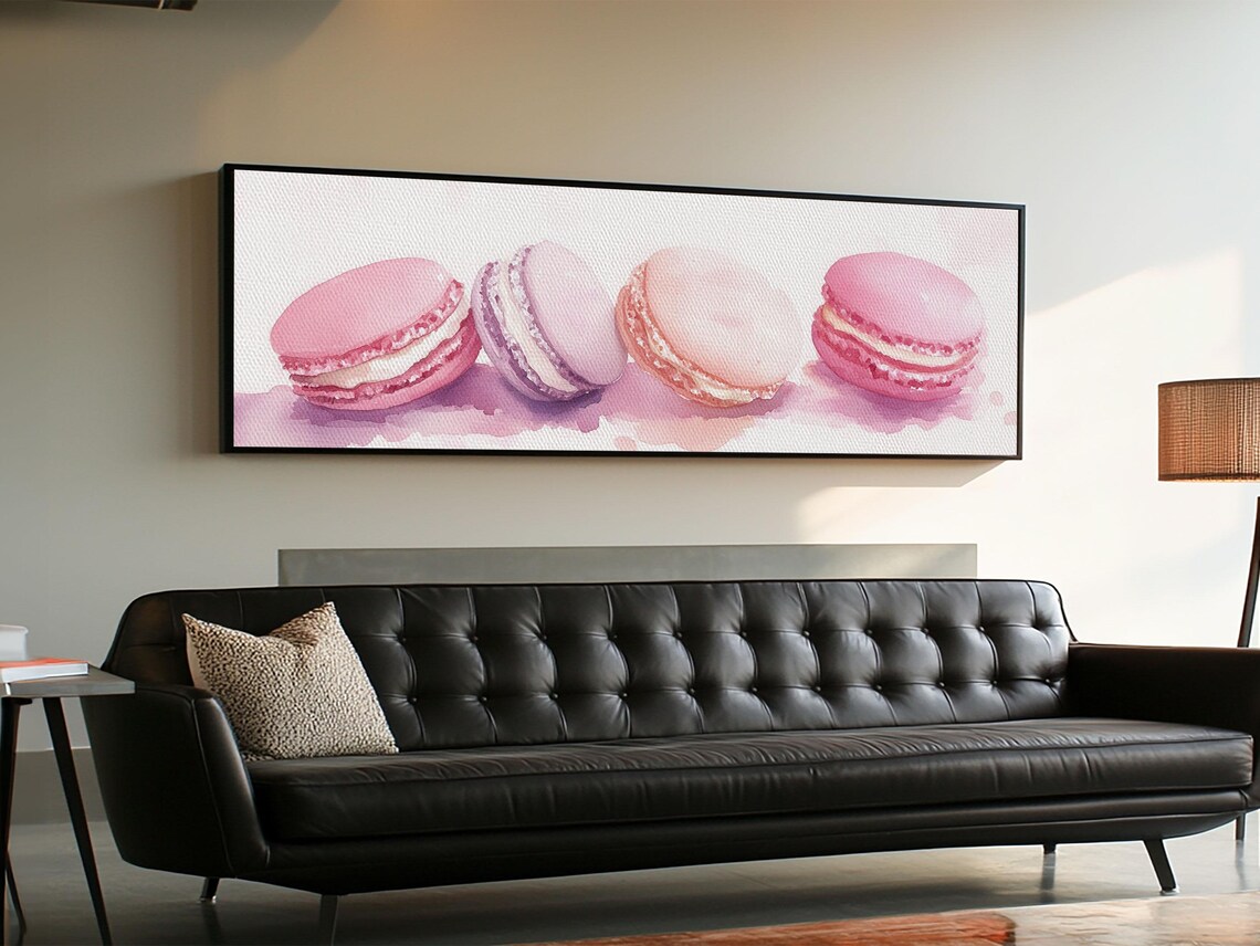 Macaron Painting, Cottagecore French Dessert Art Print - Image 3