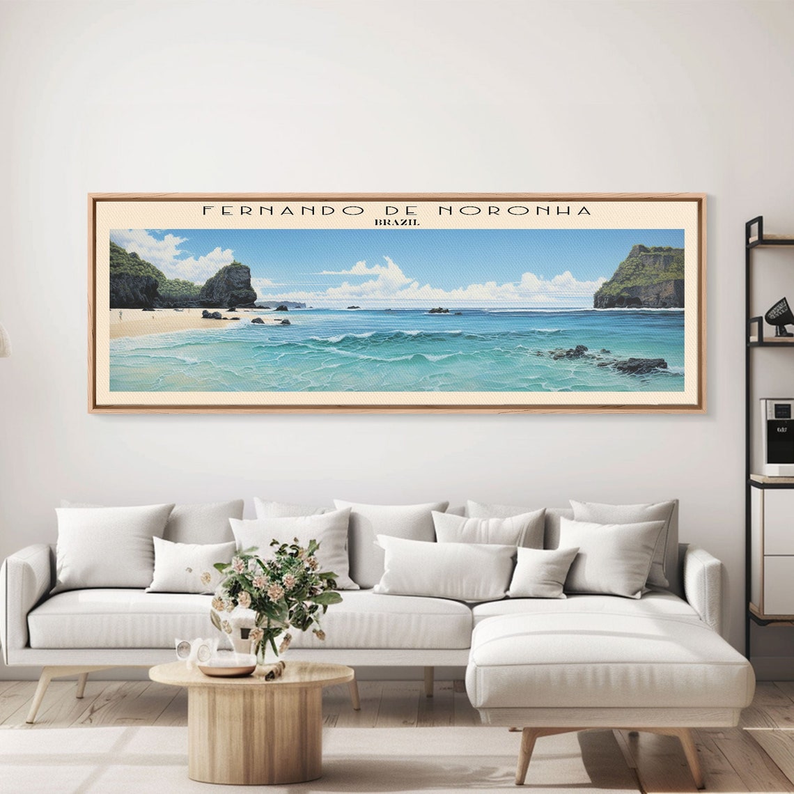 Fernando de Noronha Brazil Turquoise Beach Cliffs Island Travel Poster - Image 3