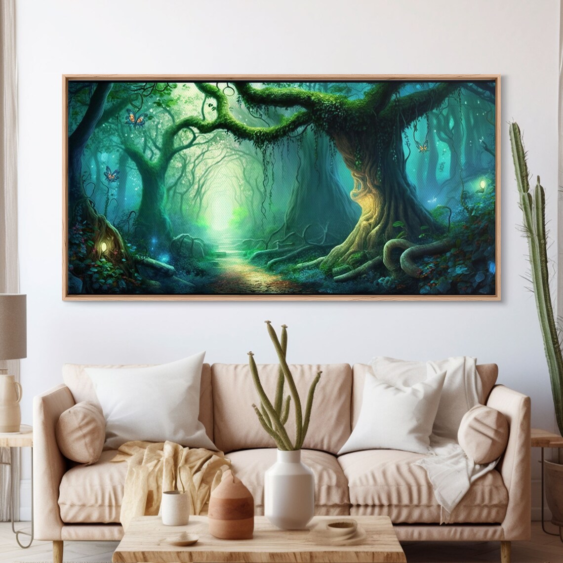 Magical Fairy Forest Fantasy Forest Art Print - Image 3