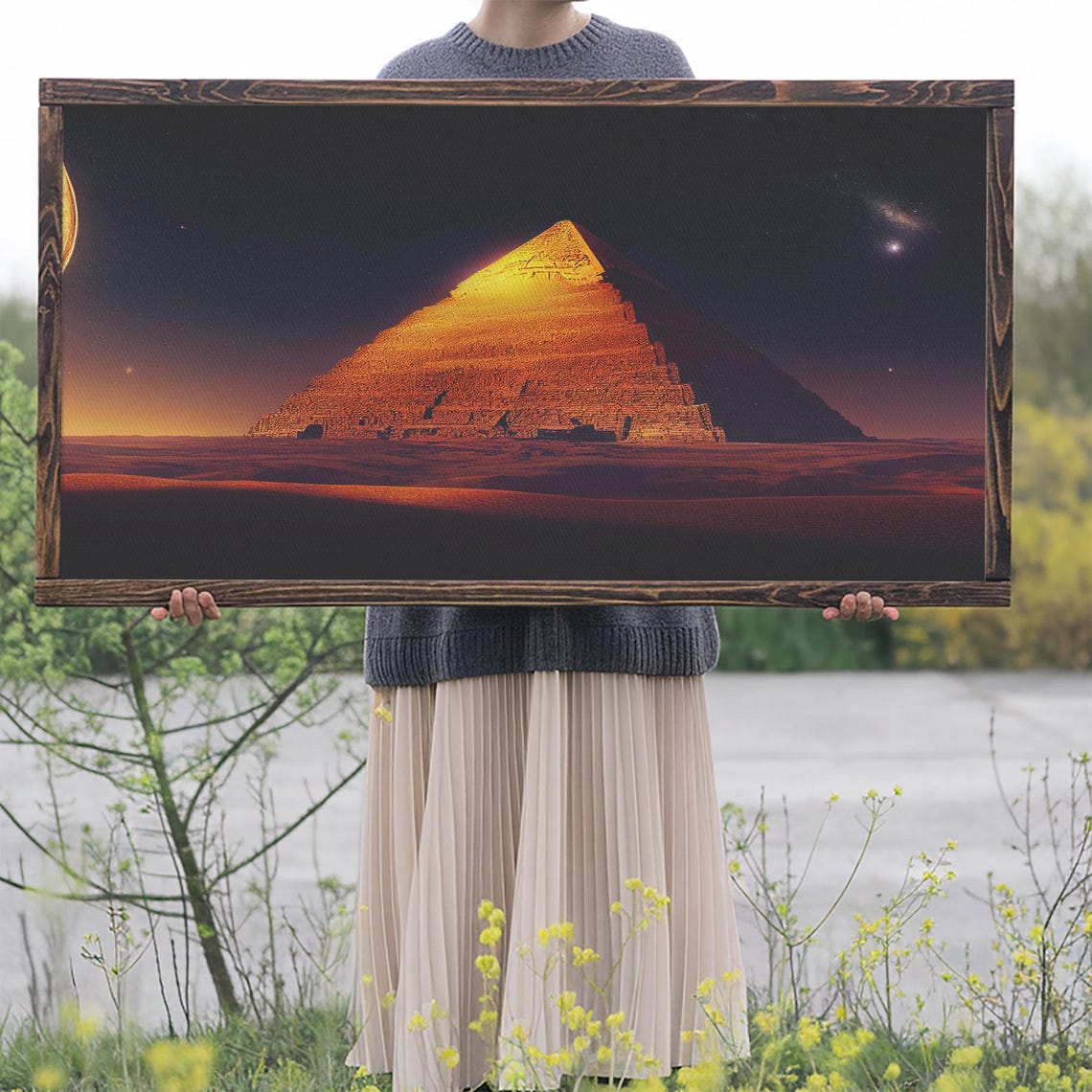 Pyramid Wall Art, Sands Of Egypt - Image 2
