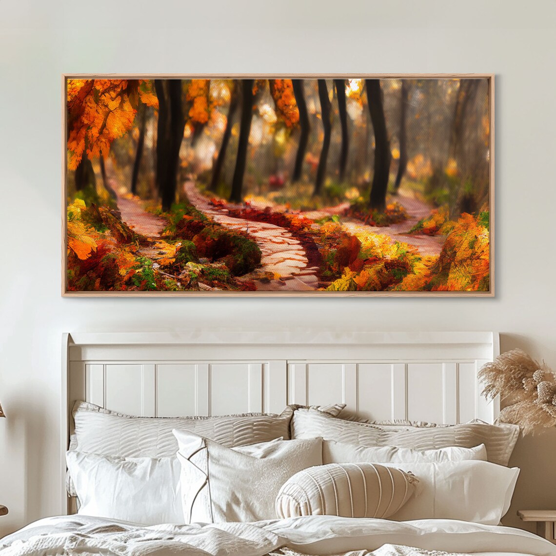 Autumn Forest Trail Winding Path Golden Foliage Woodland Landscape Poster - Image 4