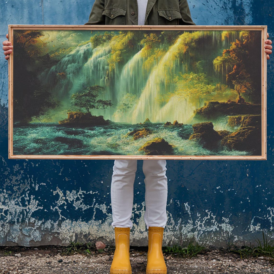 Secret Waterfall High Fantasy Art Print - Image 6