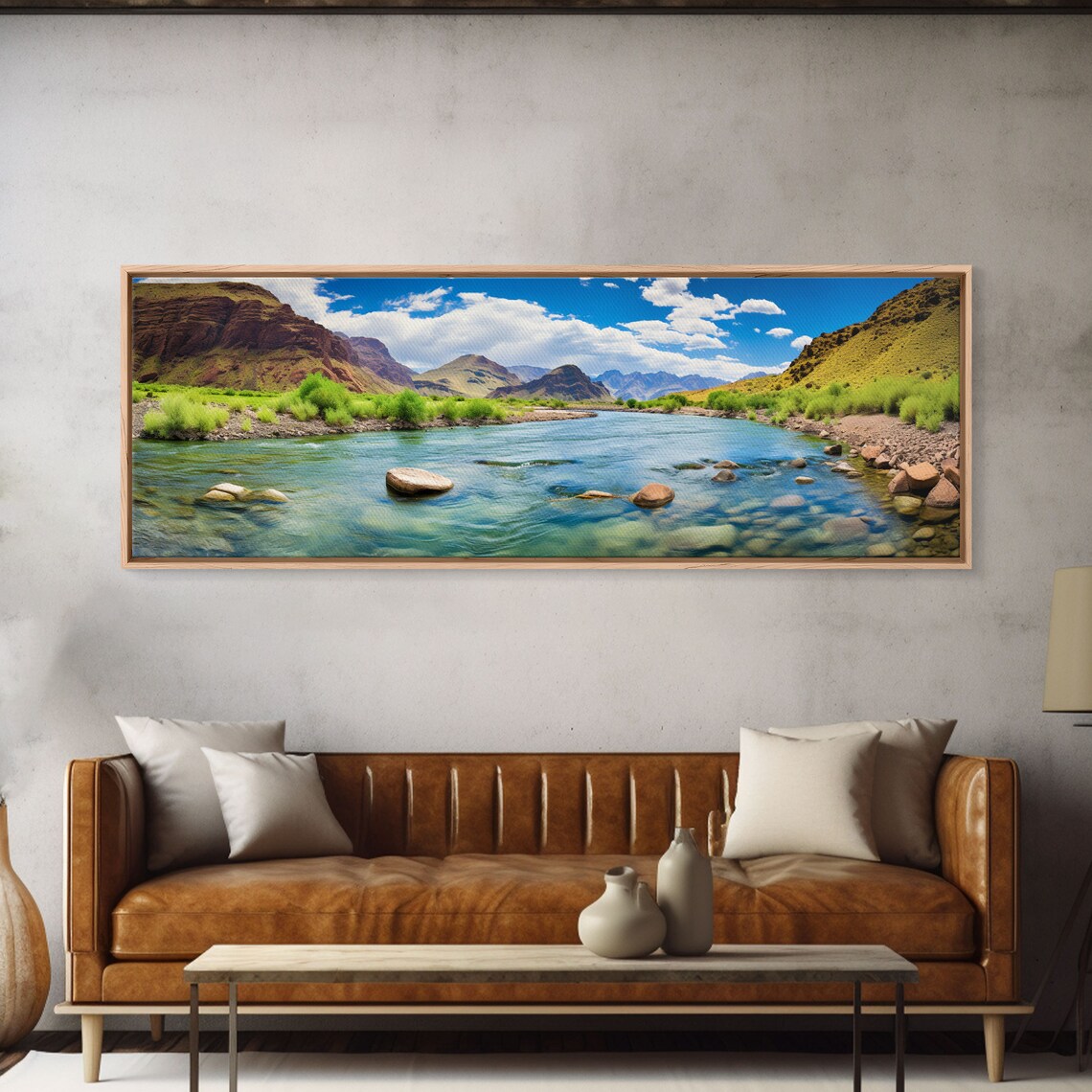 Colorado River Panoramic Landscape Art Print