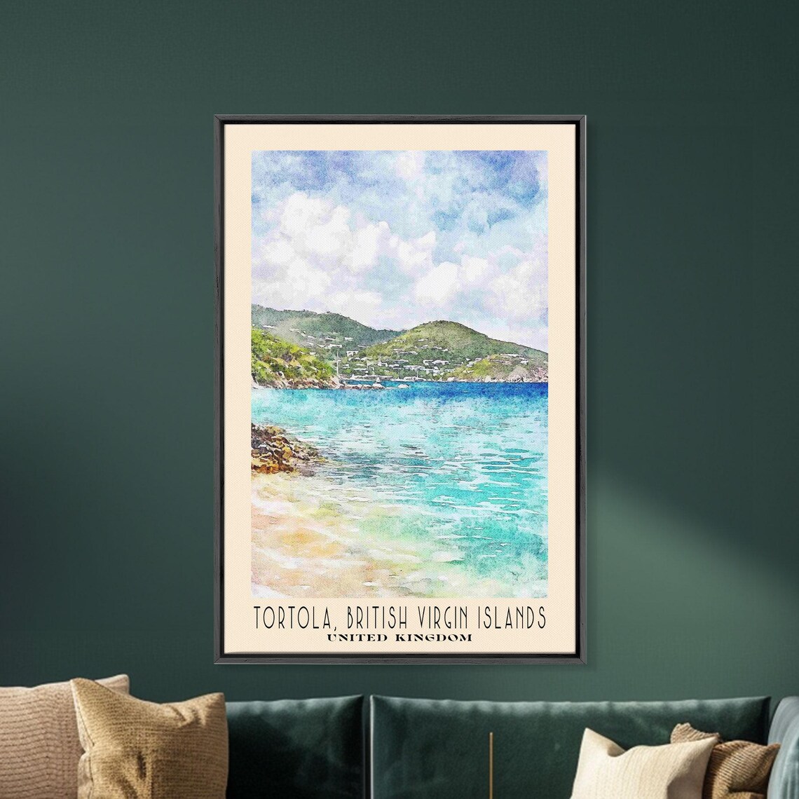 Tortola British Virgin Islands Turquoise Water White Sand Poster - Image 5