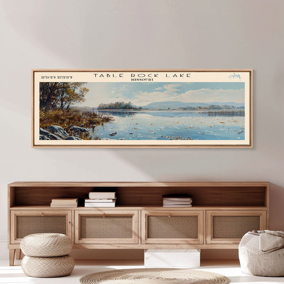 Table Rock Lake Missouri Travel Poster, Lake House Decor - Image 3