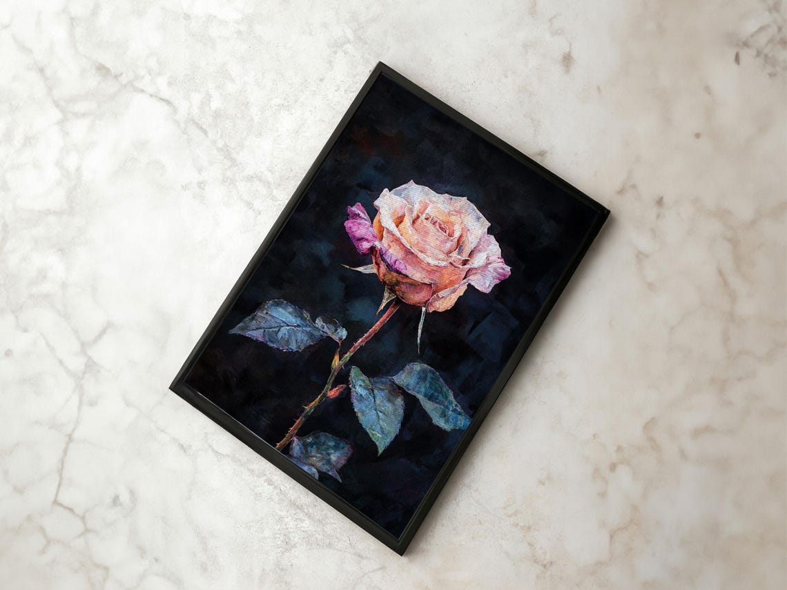 Rose Painting Print Flowers Still Life Roses Still Life Oil Painting Vintage Painting Vintage Decor Flowers Print Floral Wall Art - Image 4