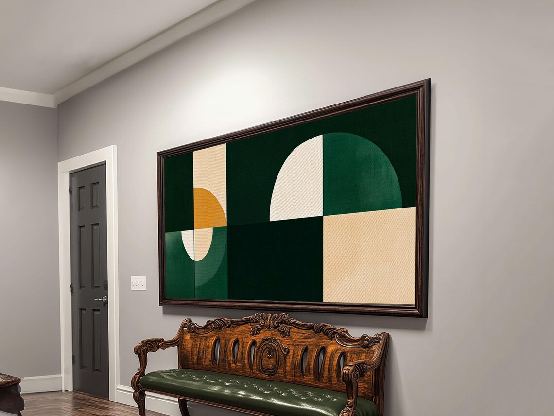 Mid Century Modern Wall Art, Living Room Decor - Image 3