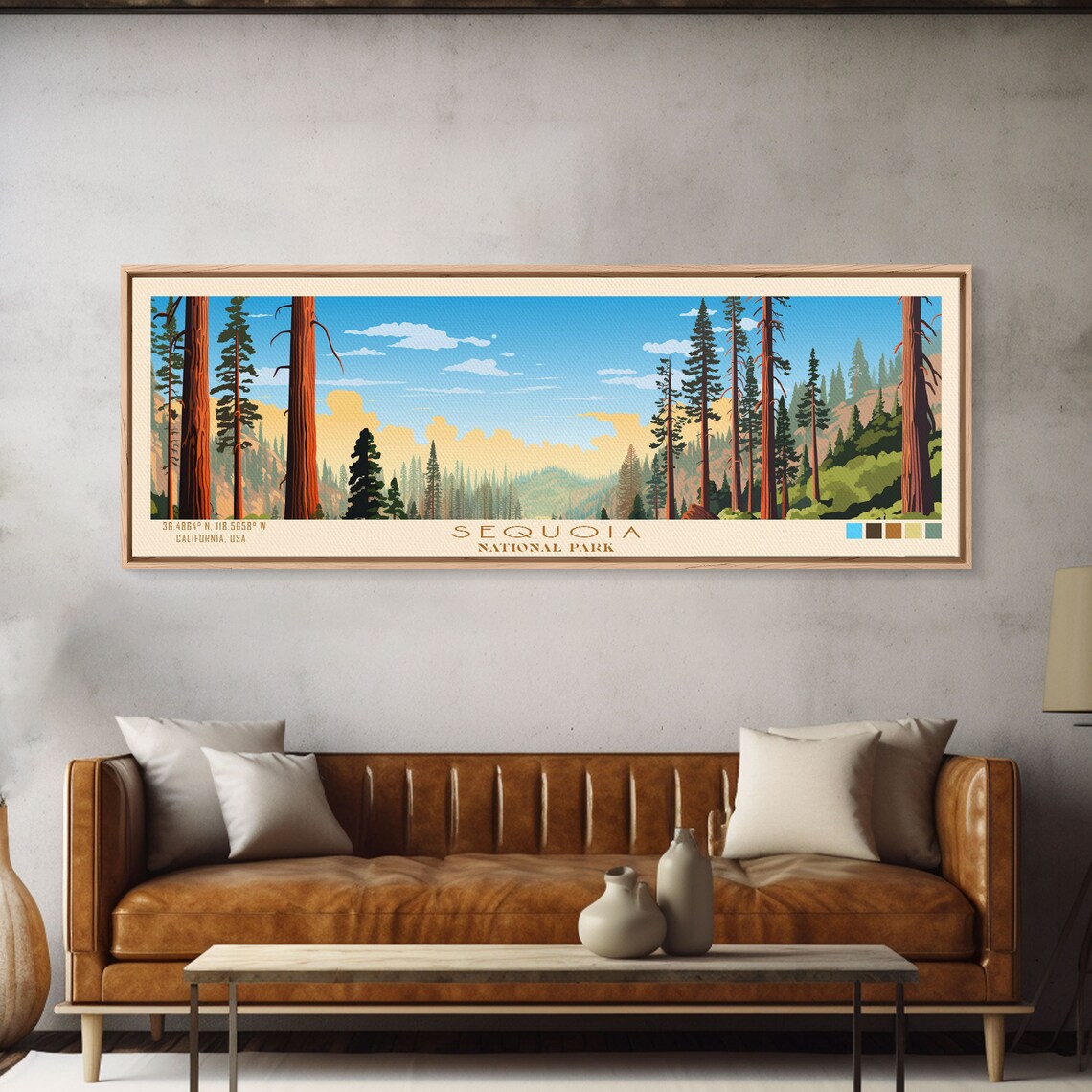 Sequoia National Park California Giant Trees Forest Travel Poster - Image 6