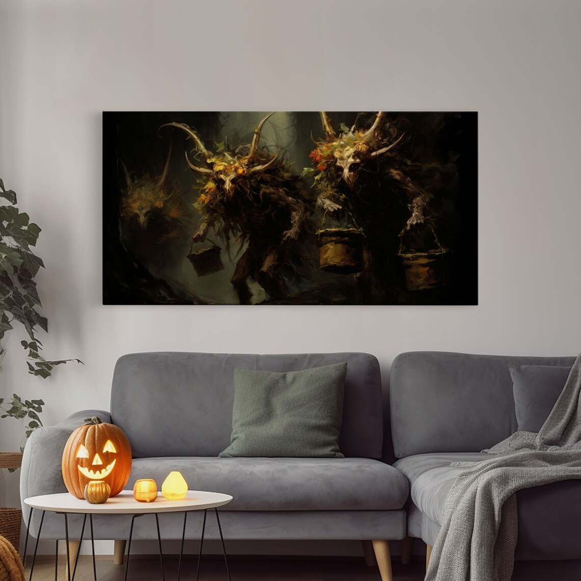 Wendigos Demonic Halloween Art Print, Gothic Victorian - Image 3