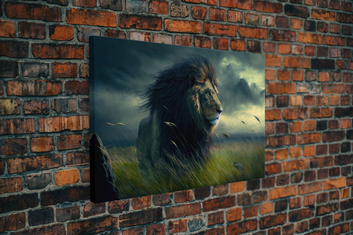 Lion Watercolor Art Print, Majestic Wild Animal - Image 5