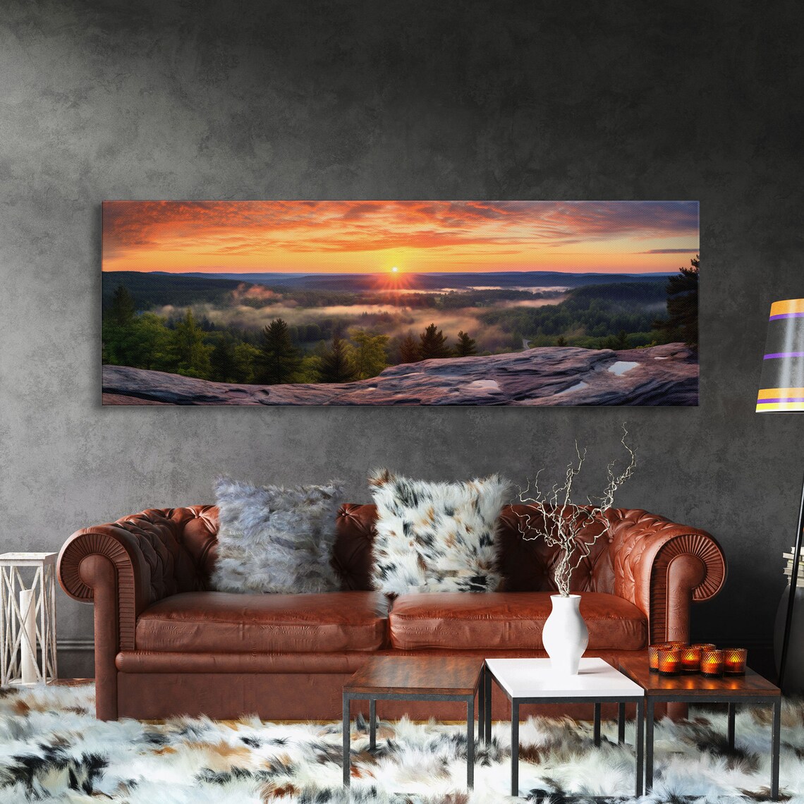 Cuyahoga Valley National Park Ohio Sunrise Misty Valley Photo Print - Image 3