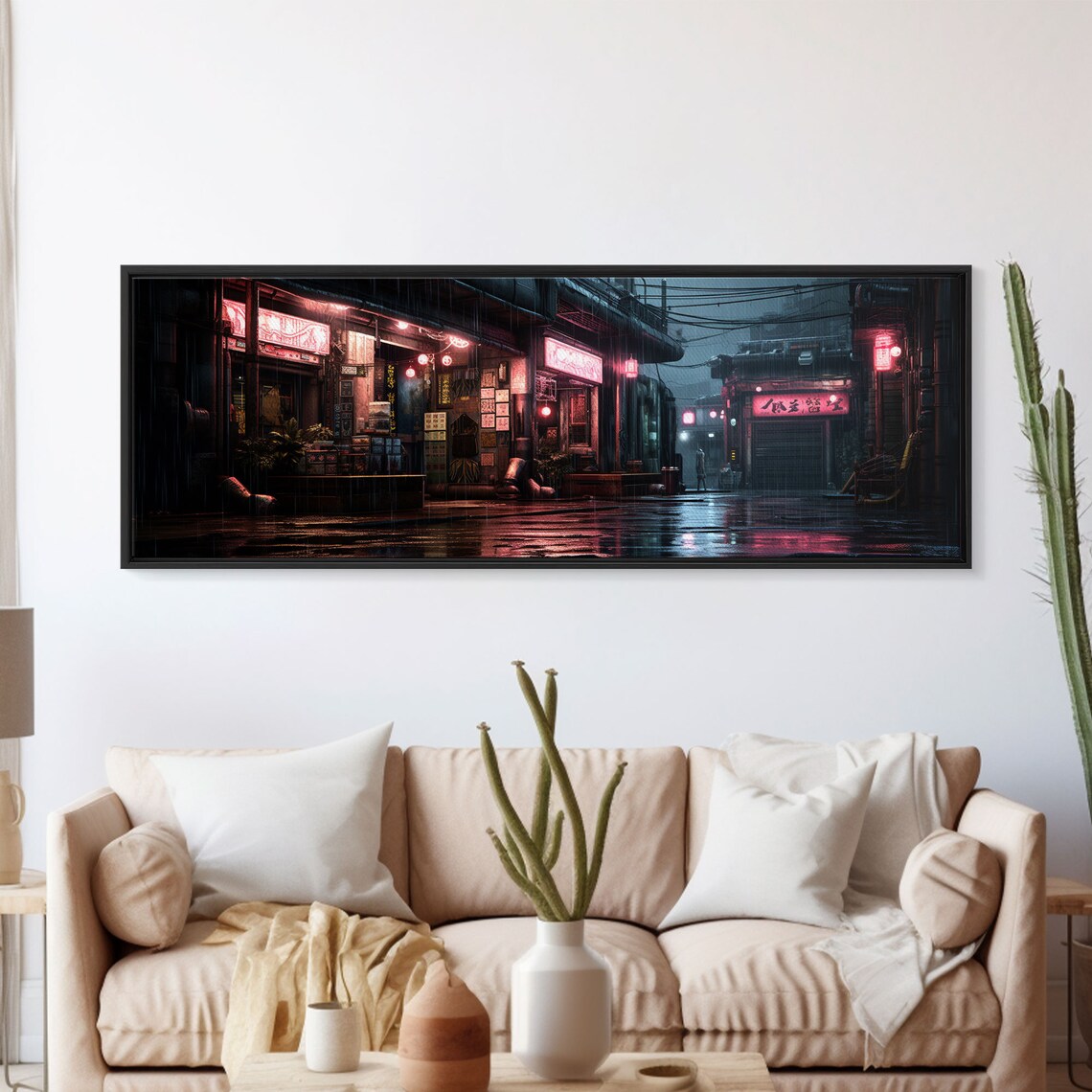 Tokyo Streets Retro Style Art Print, Winter Decor - Image 5