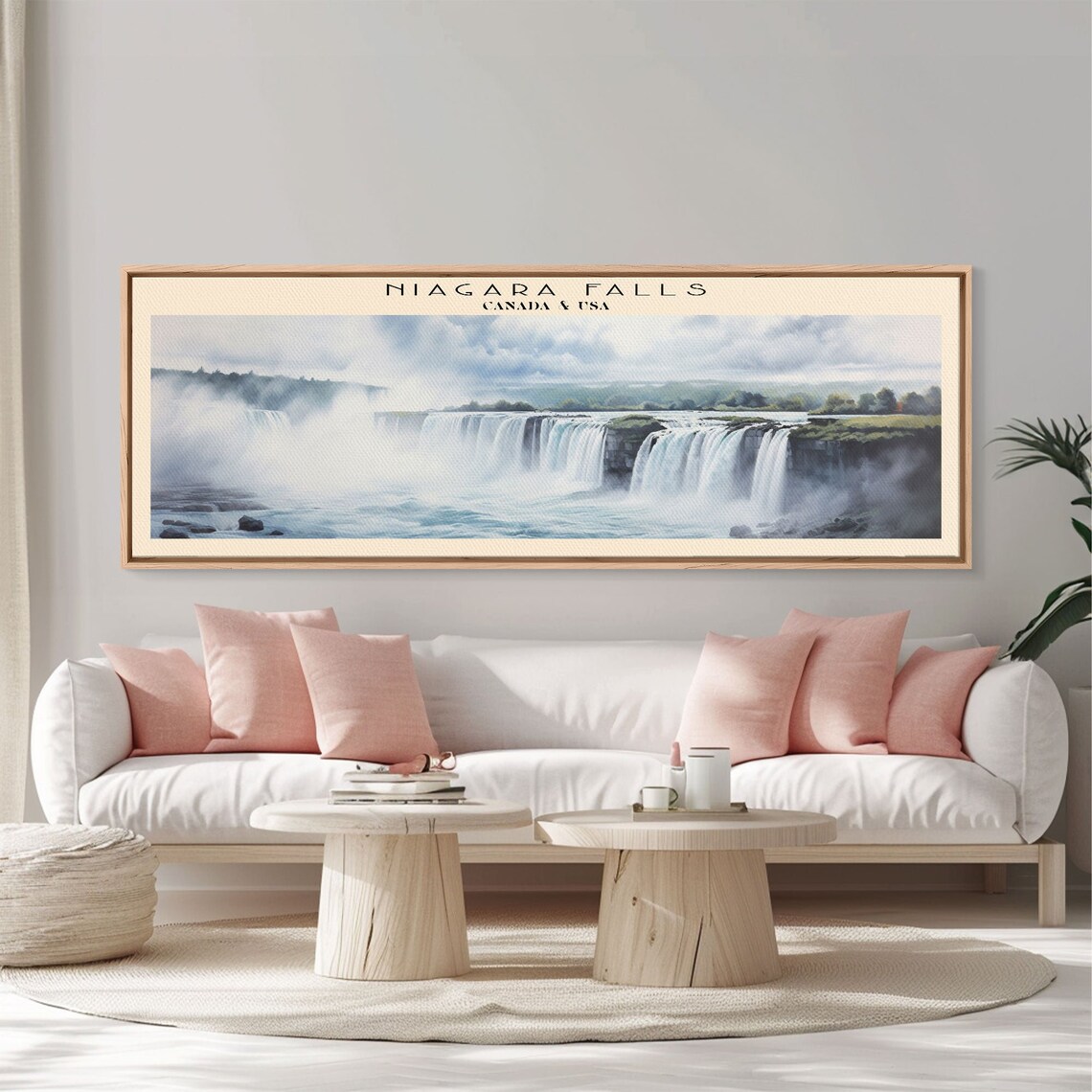 Niagara Falls Retro Travel Poster, Vintage Decor