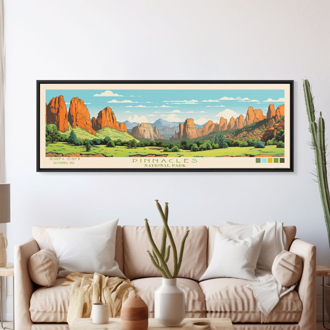 Pinnacles National Park Minimalist Travel Poster - Image 6