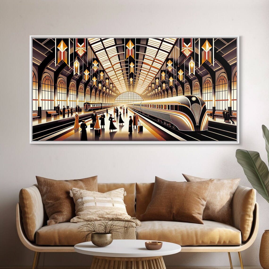 Art Deco Train Station Retro Subway Art Print - Image 6