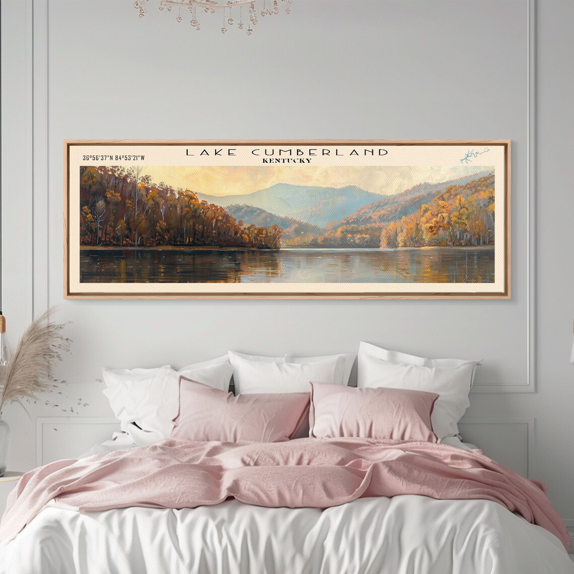 Cumberland Lake Travel Poster, Modern Nature Art - Image 5