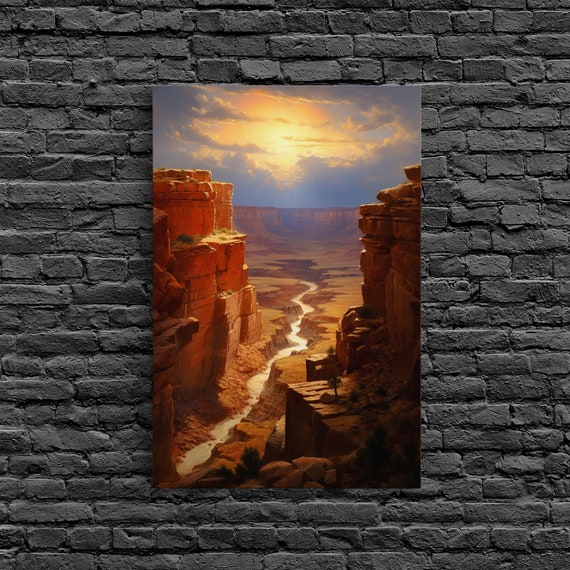 Canyon Wall Art River Wall Print Landscape Print Print Wall Art Vertical Art Family Room Wall Art Home Decor Prints Rv Decor