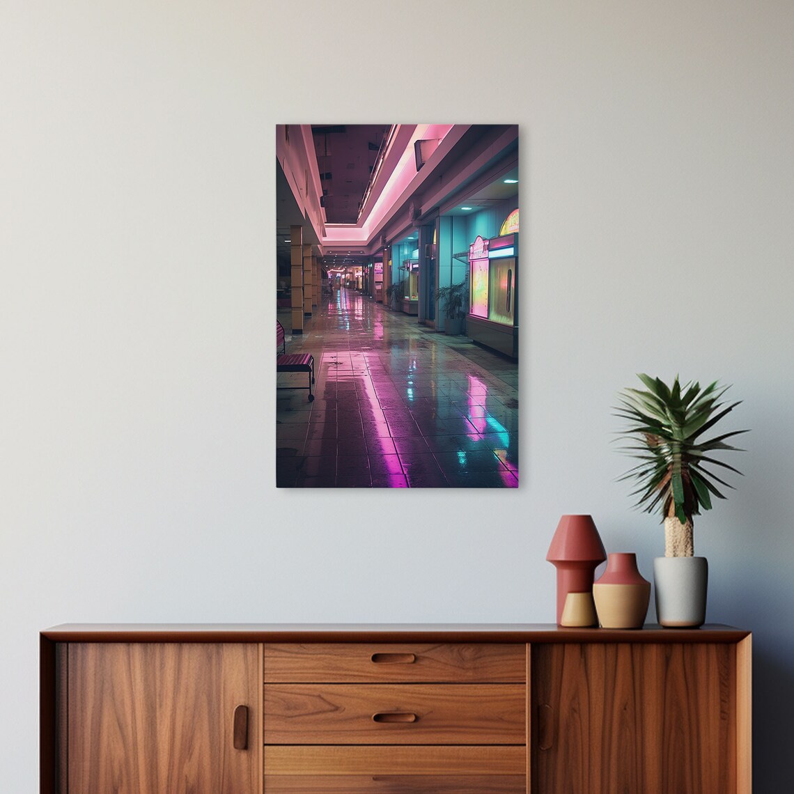 1980s Mall Liminal Spaces Vaporwave Poster Print - Image 5