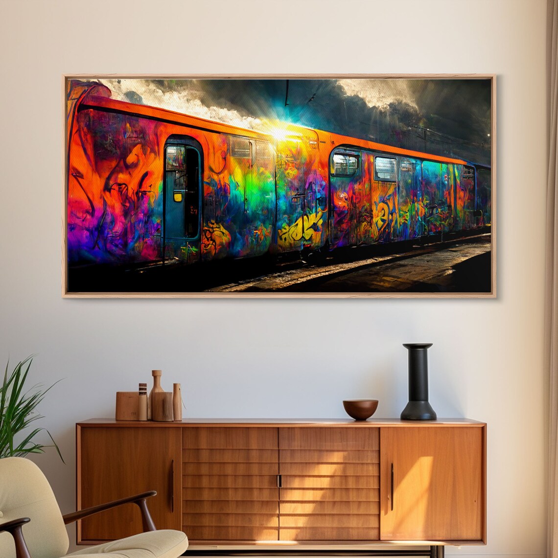 Train Car Graffiti Art Print, Urban Rail Decor - Image 6